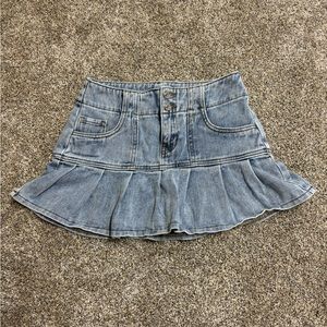 pacsun jean skirt